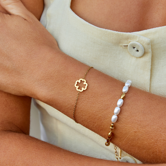 Crystal Clover Leaf Bracelet