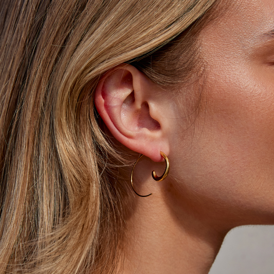 Luca Spiral Hoop Earrings