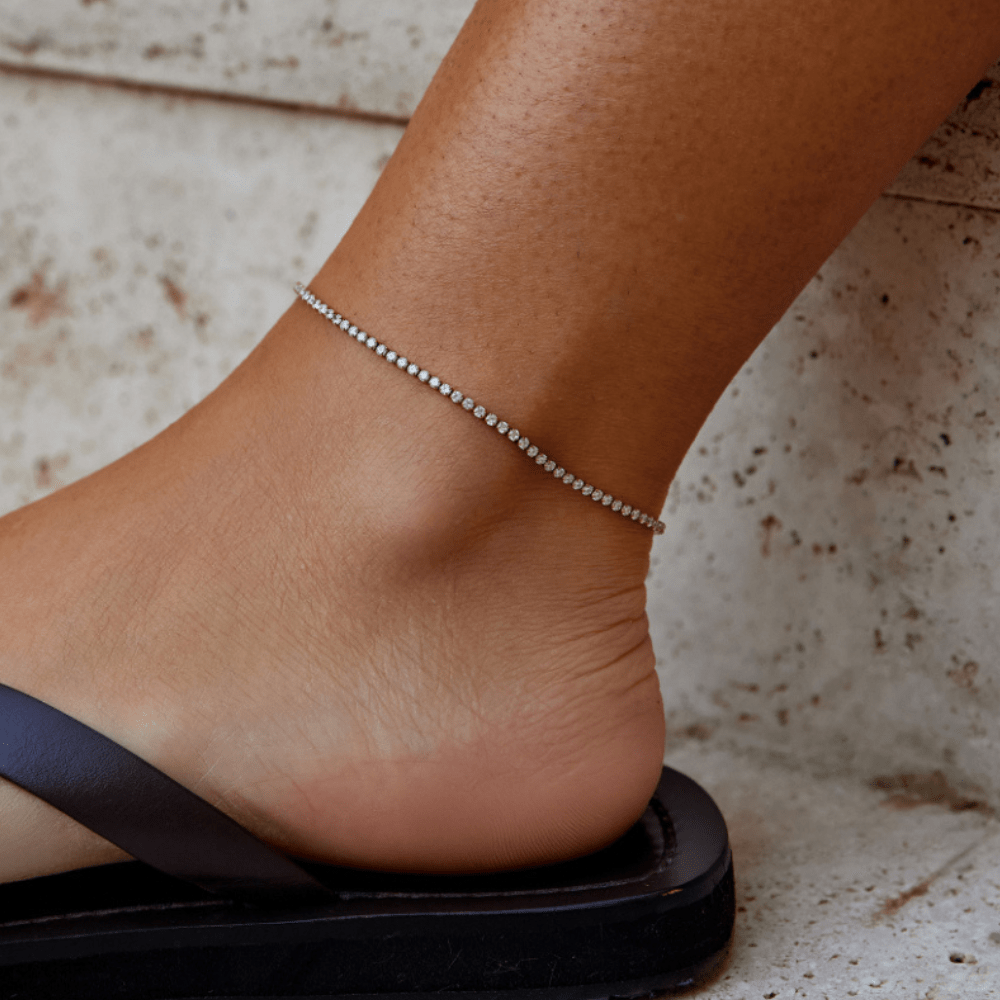 Cordelia Gold Tennis Anklet