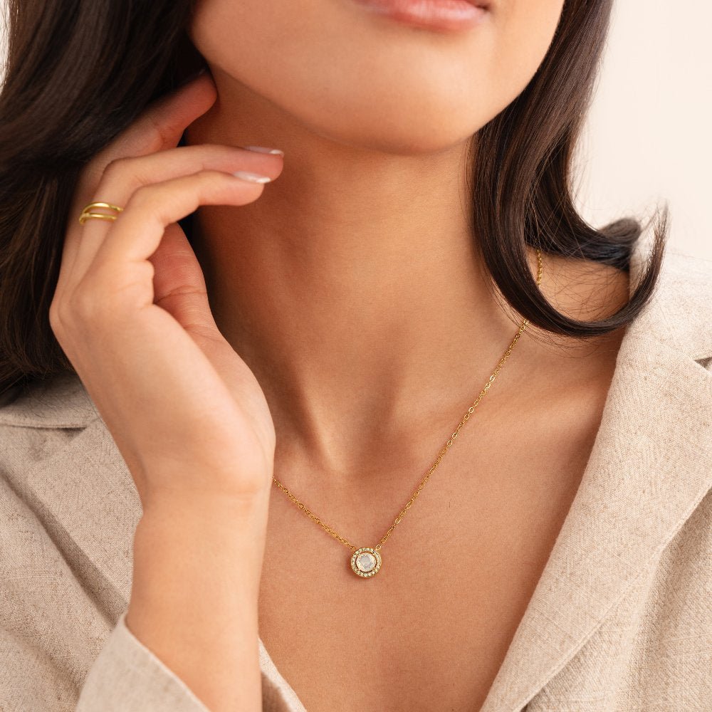 Free Gold Monet Crystal Necklace