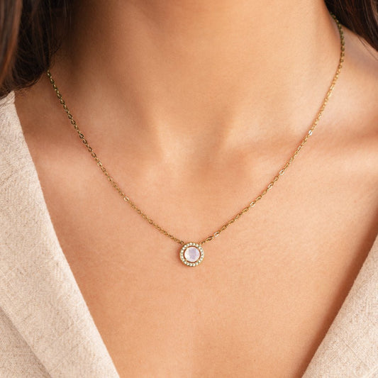 Free Gold Monet Crystal Necklace