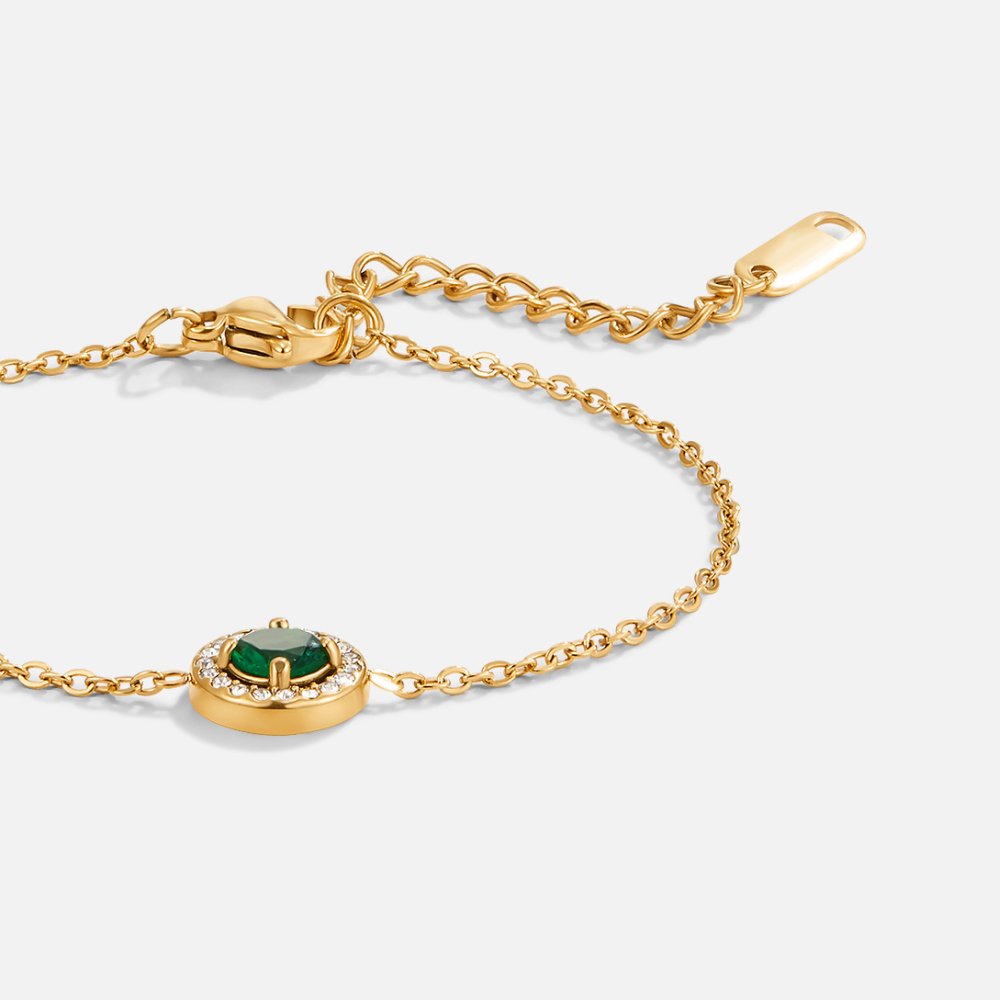 Free Green Emerald Crystal Bracelet