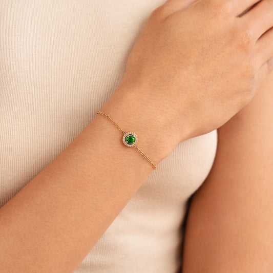 Free Green Emerald Crystal Bracelet