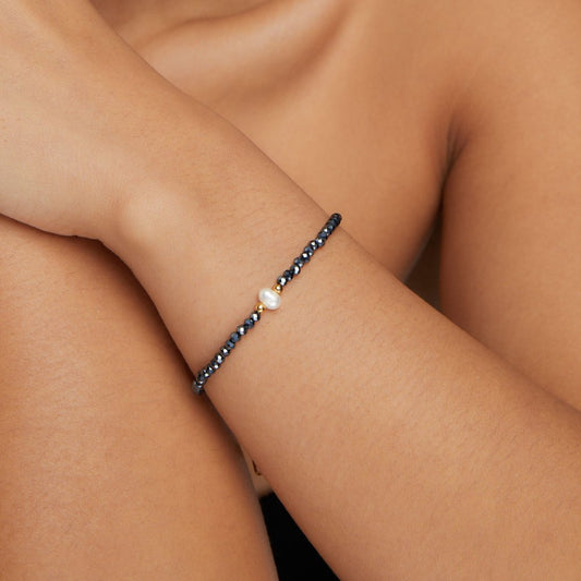 Midnight Pearl Bracelet