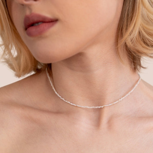Moonstone Beaded Necklace