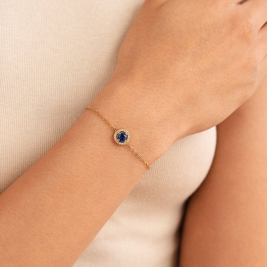 Ocean Blue Crystal Bracelet