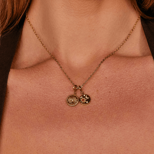 Simple Chain Charm Necklace