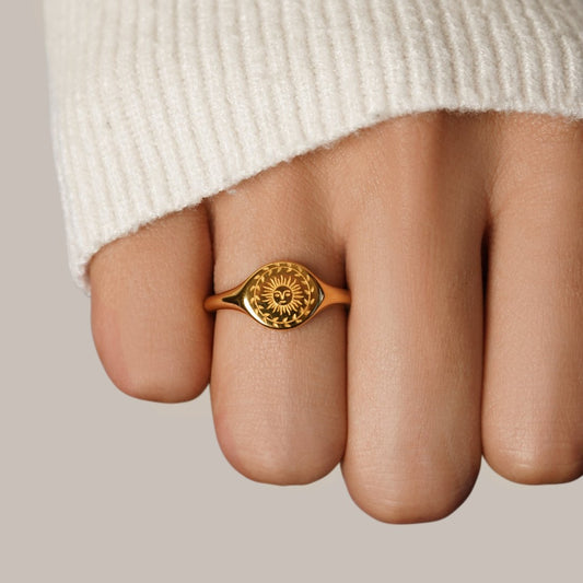 Summer Solstice Gold Ring
