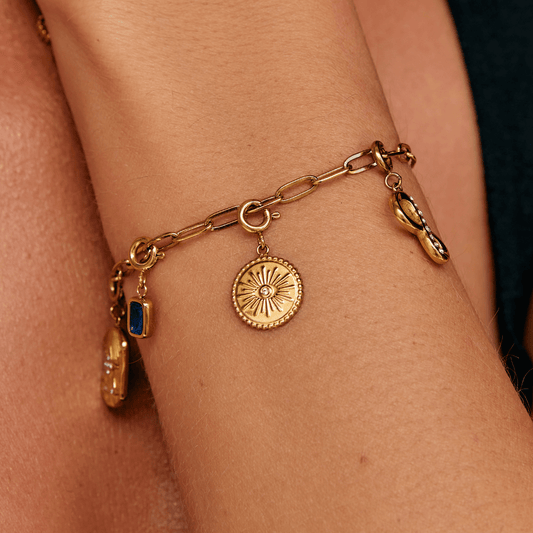 'The Truth' Gold Eye Coin Charm