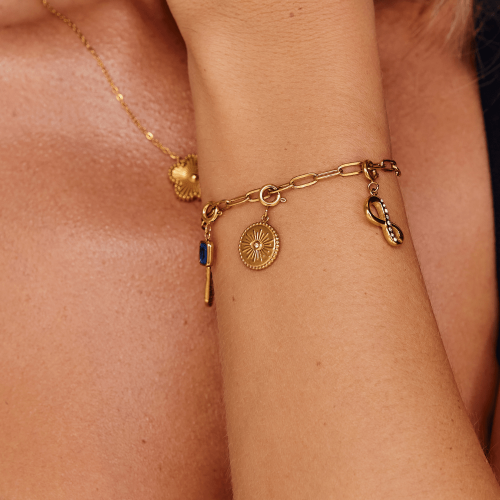 'The Truth' Gold Eye Coin Charm
