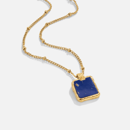 Astoria Blue Stone Pendant Necklace