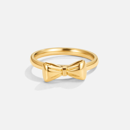 Ellie Gold Bow Ring