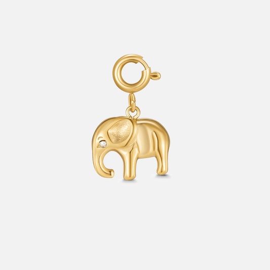 Gold Elephant Charm
